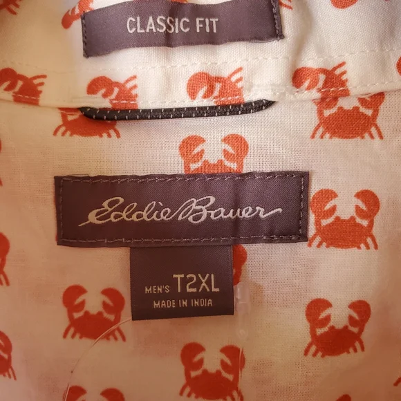 NWT Eddie Bauer Crab Baha Shirt - Picture 3 of 6